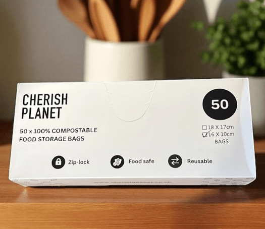 Cherish Planet Reusable Sandwich Bags for Lunch box Small & Medium available - 50 Pack - Leakproof Food Storage - Cherish Home