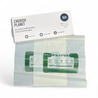 Cherish Planet Reusable Sandwich Bags for Lunch box Small & Medium available - 50 Pack - Leakproof Food Storage - Cherish Home
