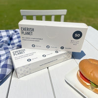 Cherish Planet Reusable Sandwich Bags for Lunch box Small & Medium available - 50 Pack - Leakproof Food Storage - Cherish Home