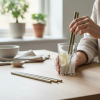 Cherish Planet Reusable Wide Straws (Set of 12) 12mm Large Organic Bamboo Straws for Bubble Tea, Smoothies & Milkshakes Eco-Friendly Sustainable Wide Wooden Straws with Cleaning Brush - Cherish Home