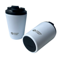 Cherish Planet White Coffee Mug 360ml - Portable Stainless Steel 12oz Coffee Cup for Home & Office - Cherish Home