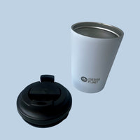Cherish Planet White Coffee Mug 360ml - Portable Stainless Steel 12oz Coffee Cup for Home & Office - Cherish Home