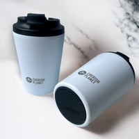 Cherish Planet White Coffee Mug 360ml - Portable Stainless Steel 12oz Coffee Cup for Home & Office - Cherish Home
