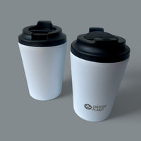 Cherish Planet White Coffee Mug 360ml - Portable Stainless Steel 12oz Coffee Cup for Home & Office - Cherish Home