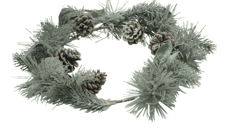 Christmas Door Wreath Ring Traditional Festive Winter Acorn Hanging Decoration - Cherish Home