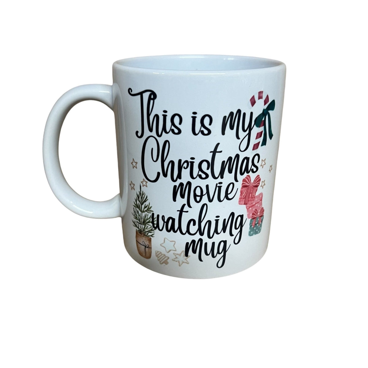 Christmas Movie Mug with text 'This is my Christmas movie watching Mug' - Cherish Home