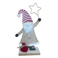 Christmas Santa with LED Light up nose on Stand - Cherish Home