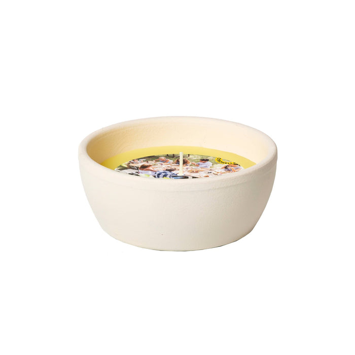 Citronella Candle Small White Dish - Cherish Home