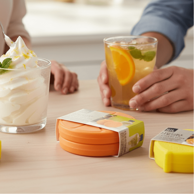 Citrus Zest Reusable Ice Blocks (Pack of 2) Summer picnic essential - Cherish Home