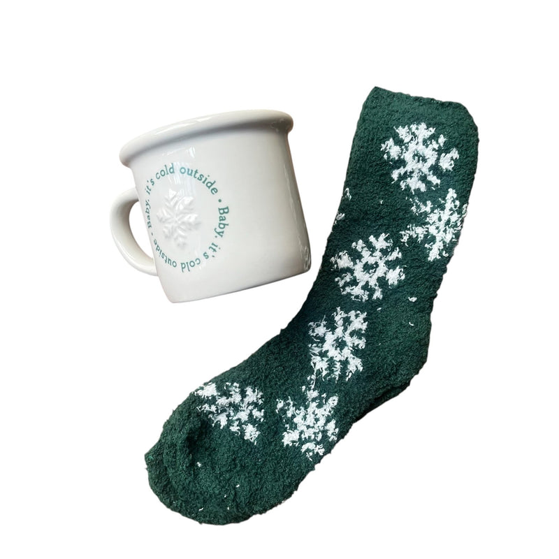 Cosy 'Baby It's Cold Outside' Winter Mug and Socks Set - Cherish Home