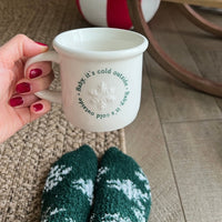 Cosy 'Baby It's Cold Outside' Winter Mug and Socks Set - Cherish Home
