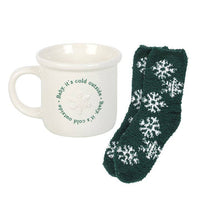Cosy 'Baby It's Cold Outside' Winter Mug and Socks Set - Cherish Home