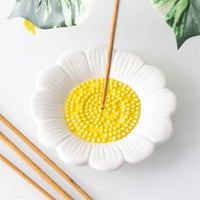 Daisy Ceramic Incense Holder Plate & Incense Sticks Bundle Gift Box - Cherish Home