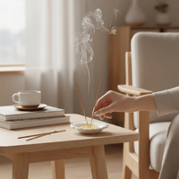 Daisy Ceramic Incense Holder Plate & Incense Sticks Bundle Gift Box - Cherish Home