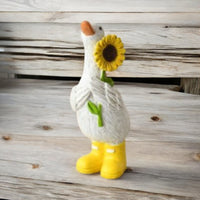 Daisy & Sunny Duck Ornaments with Wellies Daisy Sunflower Ducks 12cm - Cherish Home