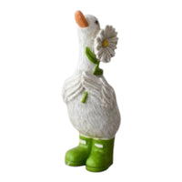 Daisy & Sunny Duck Ornaments with Wellies Daisy Sunflower Ducks 12cm - Cherish Home