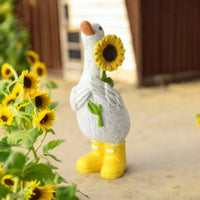 Daisy & Sunny Duck Ornaments with Wellies Daisy Sunflower Ducks 12cm - Cherish Home