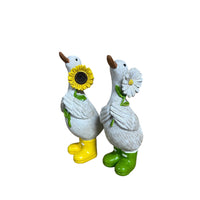 Daisy & Sunny Duck Ornaments with Wellies Daisy Sunflower Ducks 12cm - Cherish Home