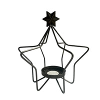 Dark Grey Star Candle Holder - Cherish Home