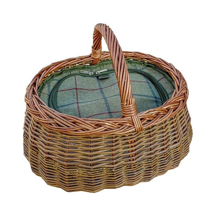 Deluxe Wicker Car Basket with Fitted Cooler - Cherish Home