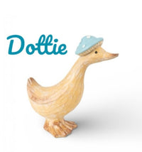 Dewey & Dottie Duck Tan coloured Ornaments with Duck Egg hats - Cherish Home