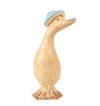 Dewey & Dottie Duck Tan coloured Ornaments with Duck Egg hats - Cherish Home