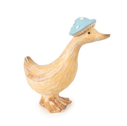 Dewey & Dottie Duck Tan coloured Ornaments with Duck Egg hats - Cherish Home