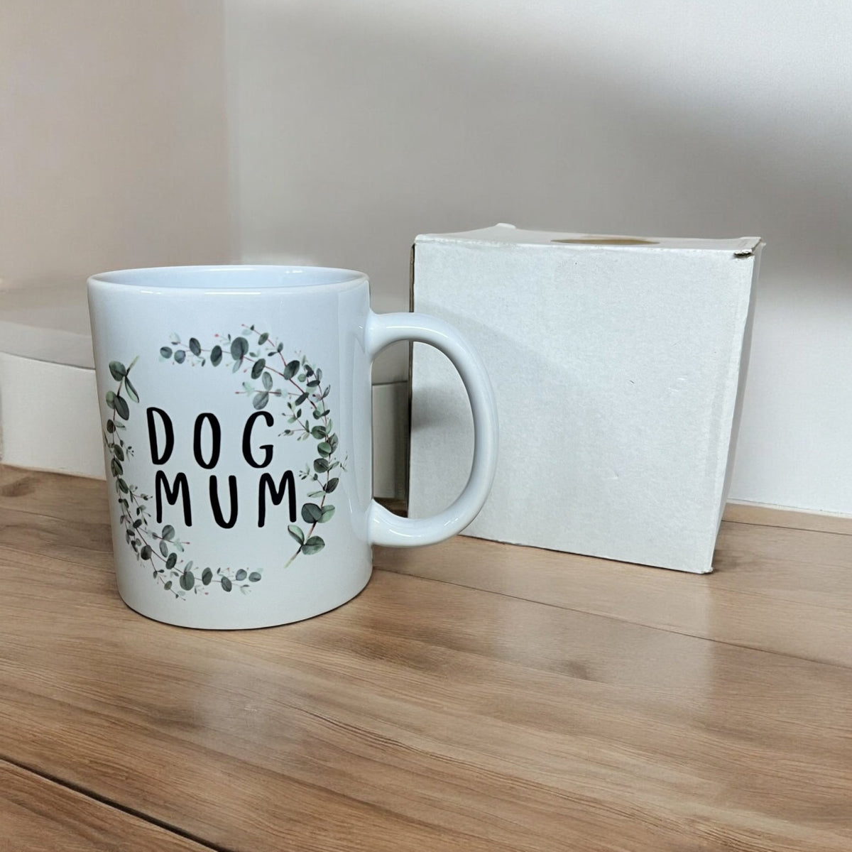 Dog Mum Mug with text 'Dog Mum' - Cherish Home