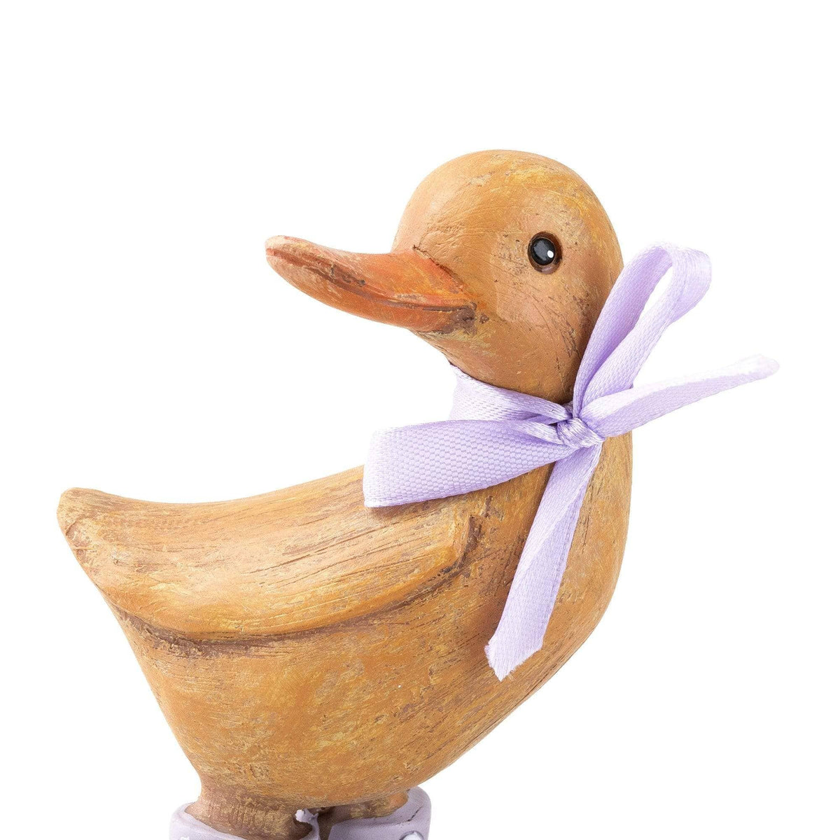 Duck in lilac wellies with bow ribbon 11cm 12PK - Cherish Home