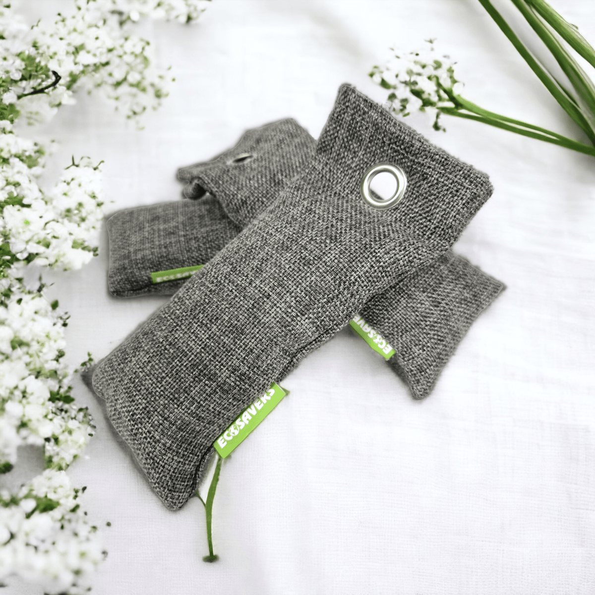 EcoSavers Bamboo Charcoal Air Purifying Bags - Set of 3 - Cherish Home