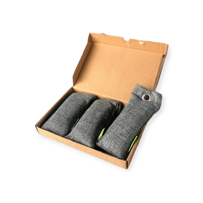 EcoSavers Bamboo Charcoal Air Purifying Bags - Set of 3 - Cherish Home