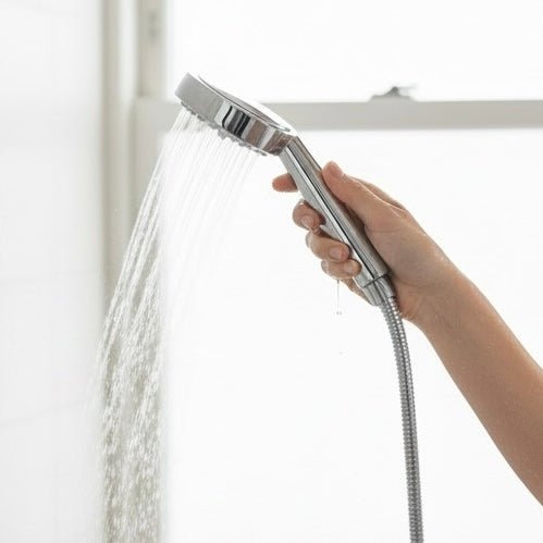 EcoSavers High-Pressure Water Saving Shower Head Saves Up to 70% Water and Heating Energy, 4-7 L/min Low Flow (2-5 Bar), Sleek Chrome Finish, Easy Tool-Free Installation - Cherish Home