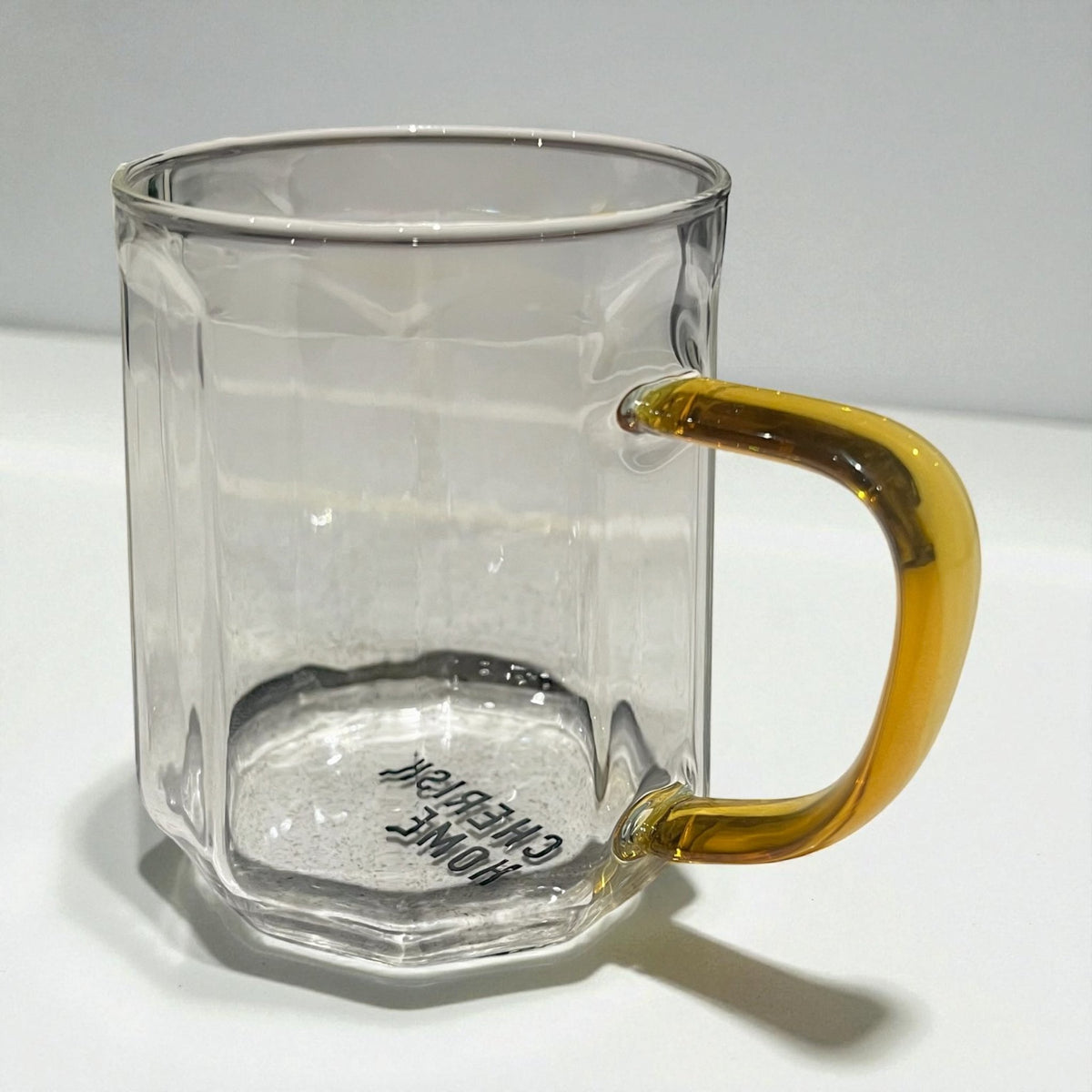 Elegant Clear Glass Lotus Style Coffee Mug - Elegant Style Drinking Cup, Clear Glass for Iced Coffee, Tea, Lattes, Water & More - Cherish Home