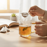 Elegant Clear Glass Lotus Style Coffee Mug - Elegant Style Drinking Cup, Clear Glass for Iced Coffee, Tea, Lattes, Water & More - Cherish Home