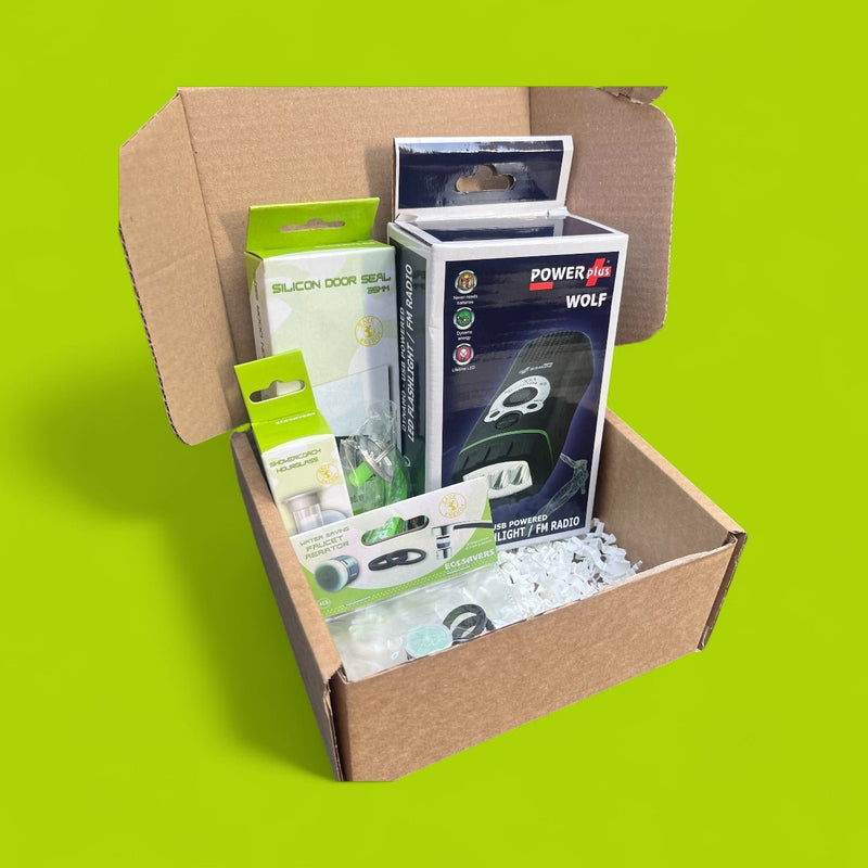 Essential Home Efficiency Compact Kit: Heat, Water, and Light Savings - Cherish Home