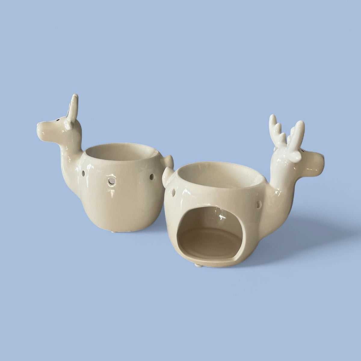 Festive Reindeer Wax Melt Holder in Gold and Silver - Cherish Home