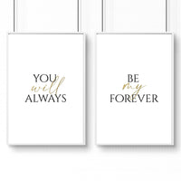 First Anniversary Gift for Couple - Set of 2 Wall Art Prints | Personalised Cotton Themed Decor for 1st Year - Cherish Home