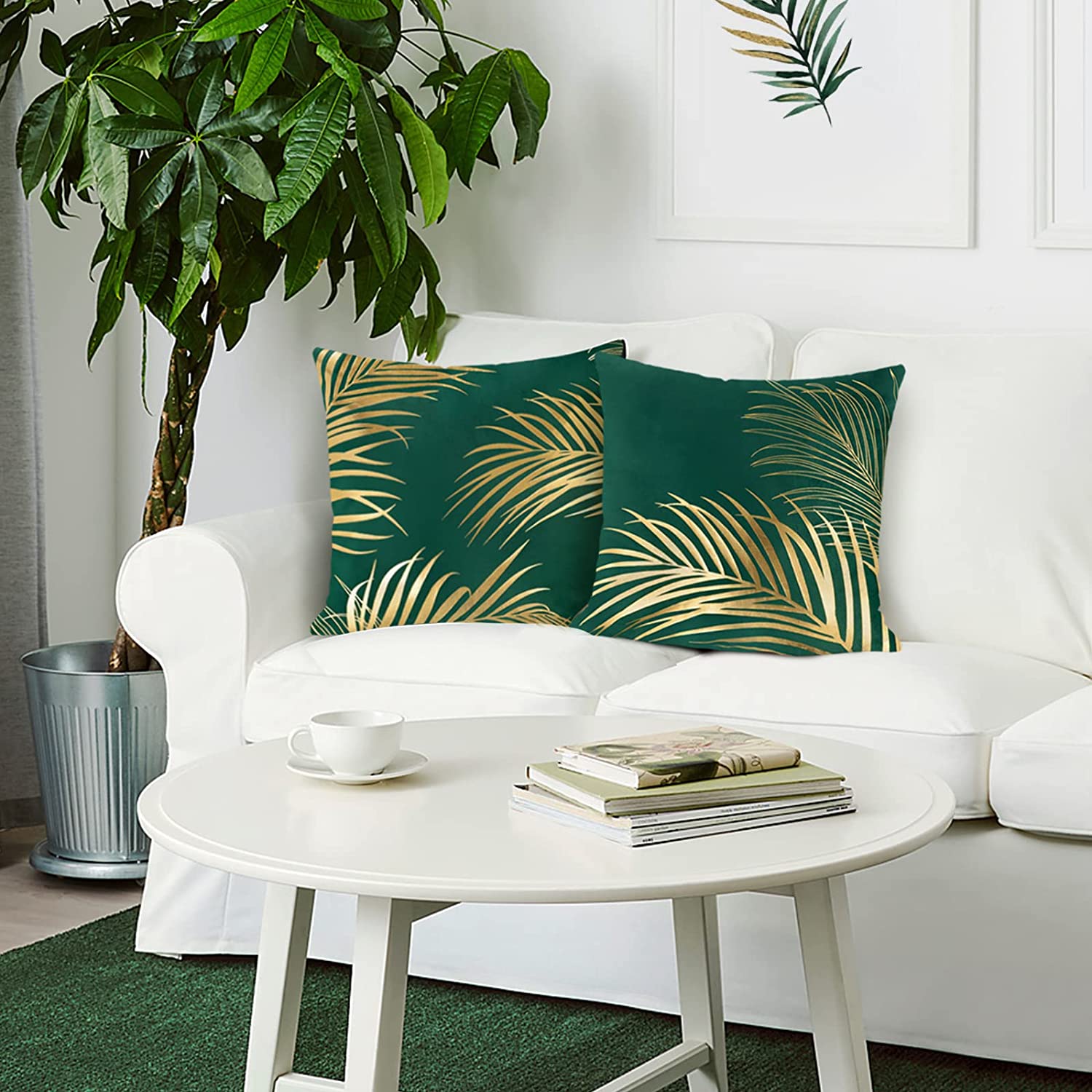 Leaf pattern cushions best sale