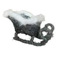 Grey Fur Lined Sleigh - Cherish Home