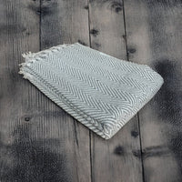 Grey Speckled Natural Cotton Throw - Cherish Home