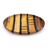 Handmade Upcycled Wood Fruit Bowl - Unique End Grain Design, Sustainable Kitchen & Dining Decor (Available in 2 Patterns & Sizes) - Cherish Home