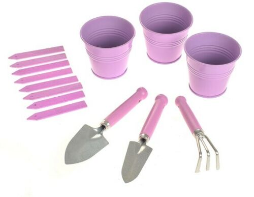 Home Growing Planting Kit Herb Planting 3 Pots Miniature Tools Nursery Pot Lilac - Cherish Home