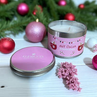 Hot Cocoa Small Candly Cane and Hot Chocolate Design Candle - Cherish Home