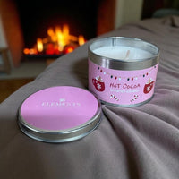 Hot Cocoa Small Candly Cane and Hot Chocolate Design Candle - Cherish Home