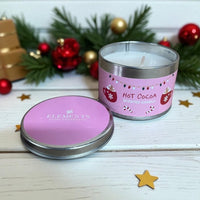 Hot Cocoa Small Candly Cane and Hot Chocolate Design Candle - Cherish Home
