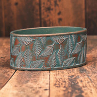 Industrial Luxe Green & Copper Wash Cement Oval Planter 20cm - Cherish Home