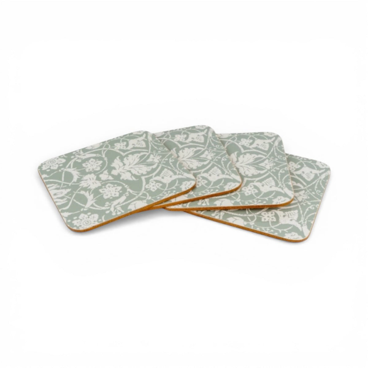 Jeff Banks Jacquard Sage Green Tea Towels & Coasters Bundle Set - Cherish Home