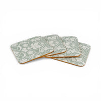 Jeff Banks Jacquard Sage Green Tea Towels & Coasters Bundle Set - Cherish Home