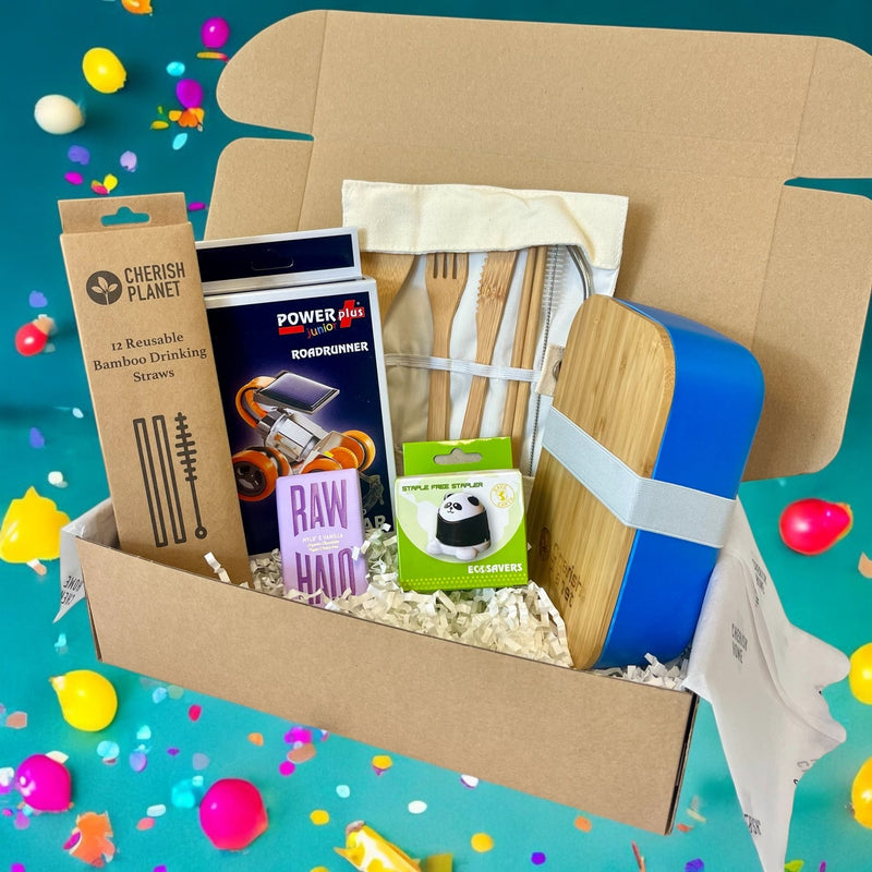 Kids Eco - Friendly Lunch Box & Accessories - Sustainable School Lunch Present for Boys & Girls - Cherish Home