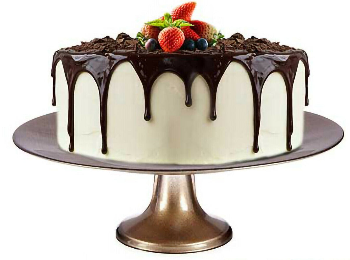 Large 33cm Glass Cake Stand on Pedestal Centrepiece - Cherish Home